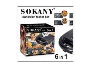 Sokany 6 in 1 sandwich maker