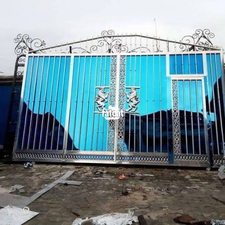 Classified Ads In Nigeria, Best Post Free Ads - perfectly-designed-blue-stainless-steel-gate-designed-for-a-classy-client-big-0