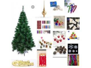 6ft Christmas tree with  different accessories