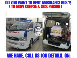 LAGOS Emergency Ambulance Services ( YES, CHARTER AMBULANCE BUS HERE)
