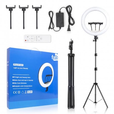 Classified Ads In Nigeria, Best Post Free Ads - 18inches-ring-light-with-3-phone-holders-and-21m-tripod-stand-big-2