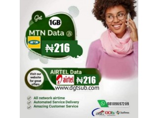 Buy and Resale Cheap Data, Airtime, Electricity Bills, Cable TVs and more