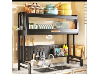 Over The Sink Plate Rack With Cover