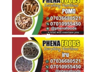 PHENA Fried ponmo and locust beans (IRU)