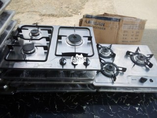 Silver steel Table Top burner Gas