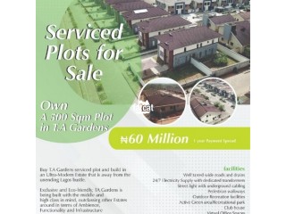 500sqm Serviced plot for sale