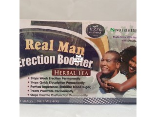 Real Man Booster Tea: 100% Cure for Erectile Dysfunction,  Gives Instant Erection