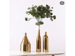 Luxury Golden Flower Vase