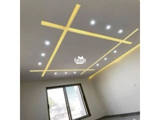 Plaster Board Ceiling installation and cement board ceiling