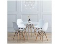 durable-round-dining-table-with-4-sets-of-chair-small-1