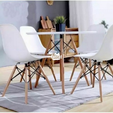Classified Ads In Nigeria, Best Post Free Ads - durable-round-dining-table-with-4-sets-of-chair-big-2