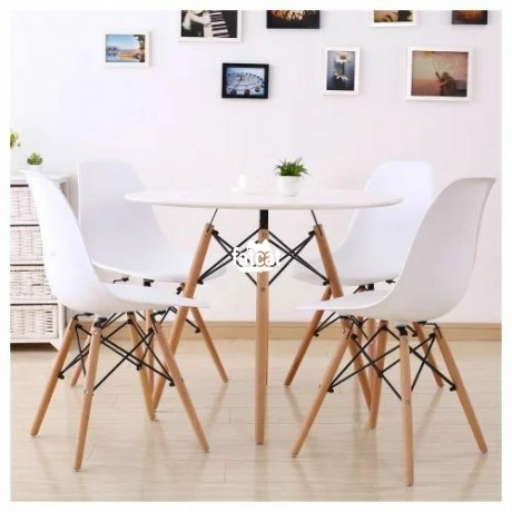 Classified Ads In Nigeria, Best Post Free Ads - durable-round-dining-table-with-4-sets-of-chair-big-3