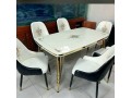 foreign-wooden-and-marble-top-dining-table-with-6-seater-small-1