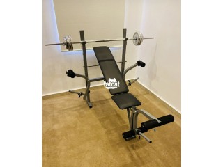 Weight Lifting Bench with 50kg Weight