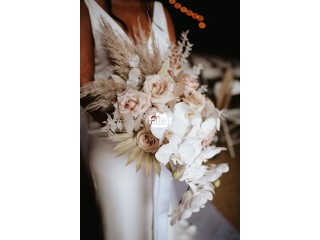 Bridal bouquet, bridal hoop