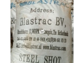 Steel shot abrasive 25kg bag.