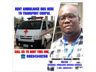 LAGOS Ambulance Services Generale ( YES, CHARTER AMBULANCE BUS HERE)