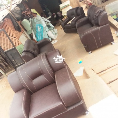 Classified Ads In Nigeria, Best Post Free Ads - 7-seater-brown-leather-sofa-big-0