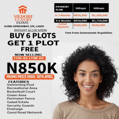 Classified Ads In Nigeria, Best Post Free Ads - land-for-sale-at-medorf-luxury-estate-directly-along-expressway-big-0