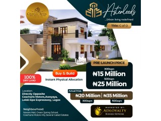 Exclusive Private Buy & Build Luxury Residential Estate For Sale