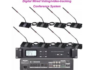Professional delegate conference Microphones with voting facilities and tracking camera