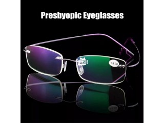 Titanium Rimless memory Ultralight reading glasses