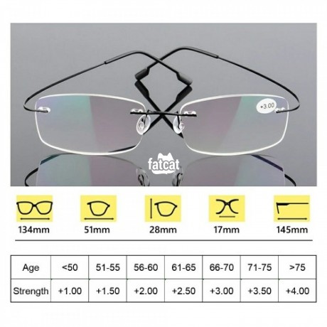 Classified Ads In Nigeria, Best Post Free Ads - titanium-rimless-memory-ultralight-reading-glasses-big-2