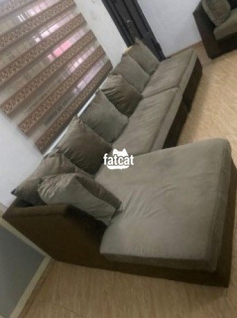 Classified Ads In Nigeria, Best Post Free Ads - top-quality-l-shaped-sofa-with-suede-material-big-0