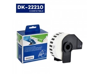 Compatible Dk-22210 Black On White Continuous Paper Label