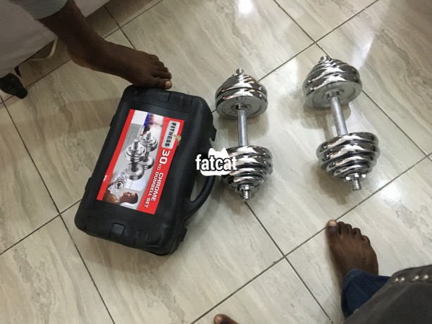 Classified Ads In Nigeria, Best Post Free Ads - 30kg-adjustable-chrome-dumbbell-big-0