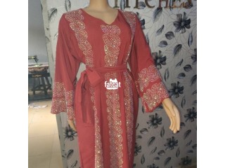 Stoned Abaya gown