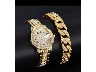 2 in 1 Wristwatch With Bracelet