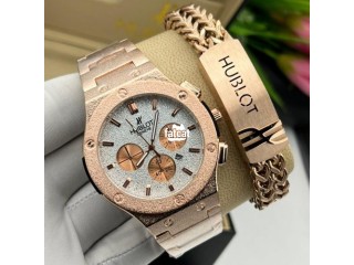 Iced Chain Hublot Wristwatches With Bracelets