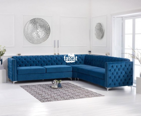 Classified Ads In Nigeria, Best Post Free Ads - blue-velvet-comfy-corner-sofa-big-0