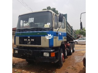 Foreign used man diesel 10tyres tipper 6cylinder manual gear